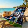 Haaland Customizable Name Beach Towel Super Soft Microfiber Quickdry Fabric Suitable for Sports Travel Swimming Yoga Bathroom Beach And Pool