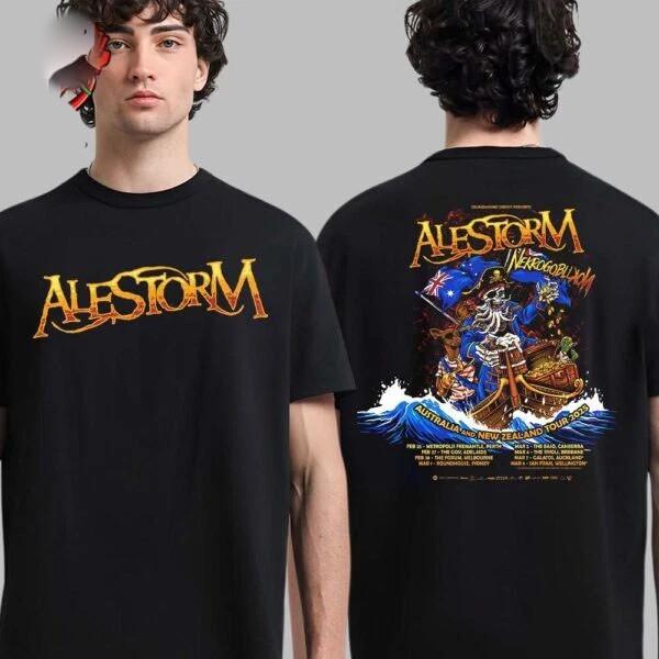 Футболка унисекс Alestorm Nekrogoblikon Тур по Австралии и Новой Зеландии