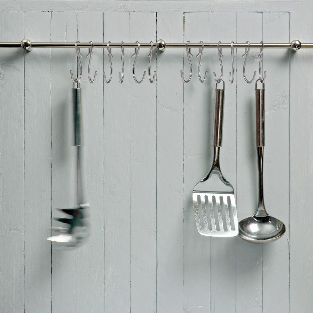 80 шт. серебряные S-образные металлические крючки с зажимом 4,5 см/1,77 дюйма, металлические вешалки из нержавеющей стали для ванной комнаты