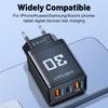 2.4A 3 Ports Wall Charger USB A Type-C Multi Port Fast Charging Charger Universal Travel Power Adapter For Samsung Huawei Xiaomi