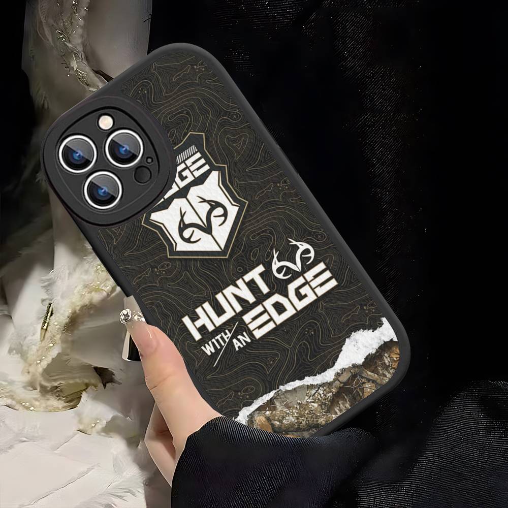 Логотип R-Realtrees для iPhone 16 15 14 13 12 11 Pro Max Plus Кожаный чехол для телефона