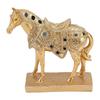 Horse Resin Horse Desktop Ornament Gold Animal Themed Collection Craft  Office Desktop Layout Piece