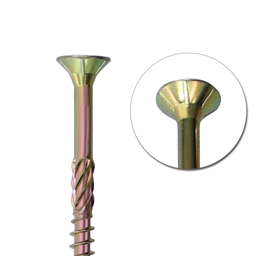 Galvanized 100 PCS Metal Deck for Fence Binding Woodworking Supplies Fastener Screws T25 Screws