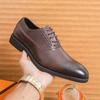 Fashion Crocodile Pattern Men Classic Leather Shoes Luxury Oxfords Male Derby Shoes Casual Wedding Shoes Mens Handmade Formal Dress Shoe