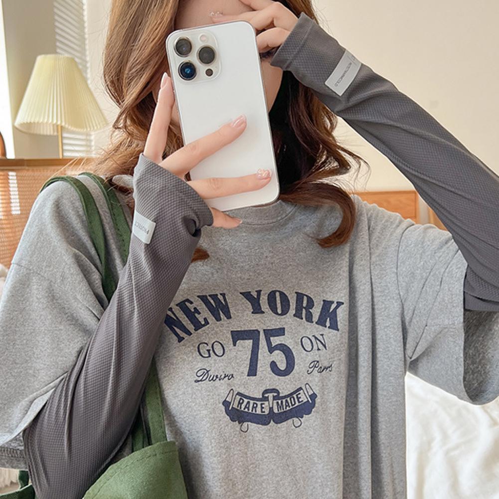 Unisex Ice Arm Sleeves Sunscreen Headscarf Elastic Driving Gloves Outdoor Protection Arm Cover Sleeves Lightweight Breathable