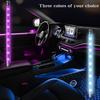 LED Automotive Bar Strip Lights Universal Car Interior Atmosphere Light Mood Foot Cigarette Lighter USB Decorative Signal Lamp