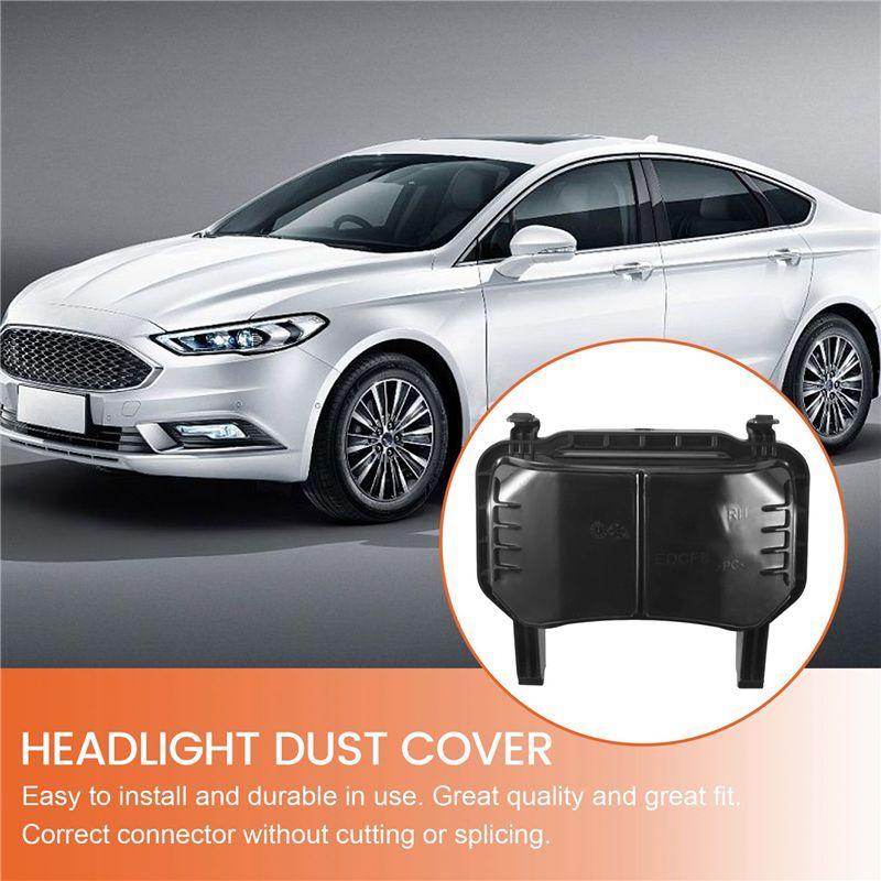 1Pair Car Front Headlight Lamp Dust Cap Lid Shell For Ford Mondeo MK4 2008 2009 2010 2011 2012 2013 Dust Cover Seal