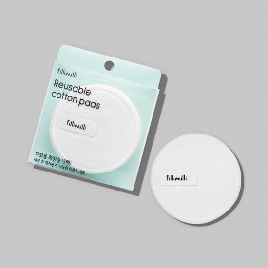 Filimili Reusable Cotton Pads (5 Sheets), Korean Cosmetics