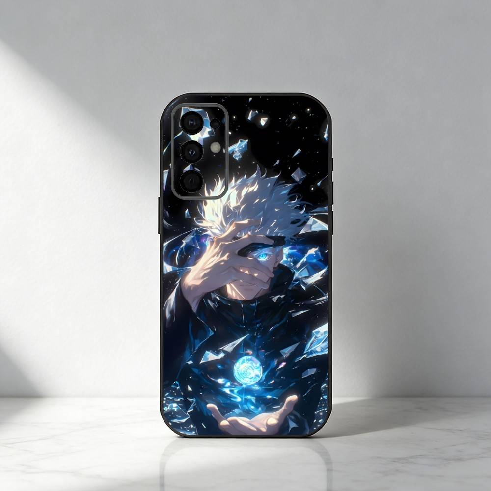 Аниме JJK S-G-GoJo Печатный чехол для телефона Samsung S25,S24,S21,S22,S23,S20,Ultra,S26,Plus,Fe,Note,5G Черный чехол