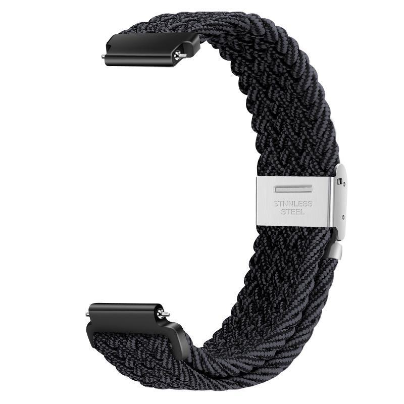 14mm Nylon Braided Loop Watch Strap for Xiaomi Mi Band 8 - Women's Thin Waist Design