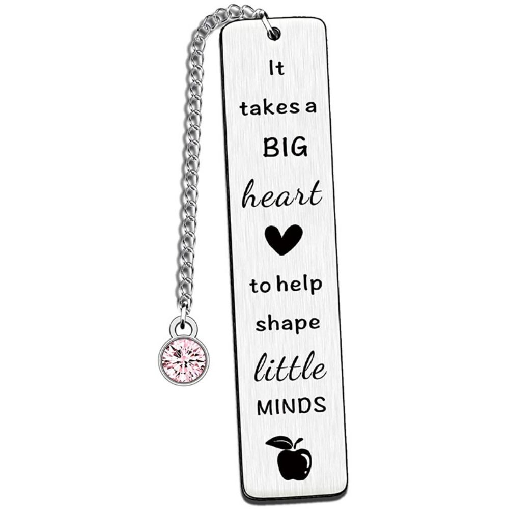 Спасибо Вдохновляющие металлические закладки с подвеской Закладки для помощников учителей Подарки для помощников учителей Закладки для детских садов