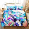 New Wonderlands X Showtime Bedding Set Single Twin Full Queen King Size Bed Set Adult Kid Bedroom Duvetcover Sets Anime Girls