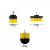 3Pcs Drill Brush Attachment Set Power Scrubber Wash Cleaning Brushes Tool Kit for Clean Car Wheel Tire Glass Window