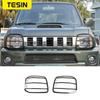TESIN Metal Car Lamp Hoods Headlight Head Light Lamp Cover Decoration Stickers For Suzuki Jimny 2007-2017 Car Accessories