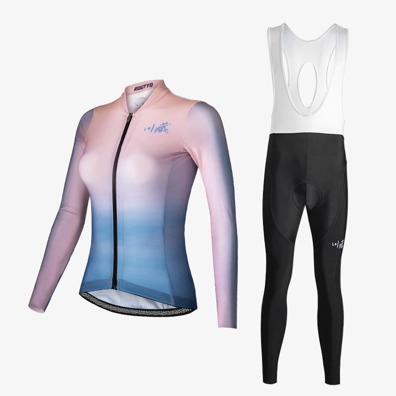 Long Sleeve Cycling Jersey Unisex Slim Fit Road Bike Apparel Outdoor Sports Wear