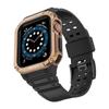 Protect Strap Band Band With Case For Apple Watch 7 / 6 / 5 / 4 / 3 / 2 / Se (41 / 40 / 38Mm) Case Armored Watch Cover Black