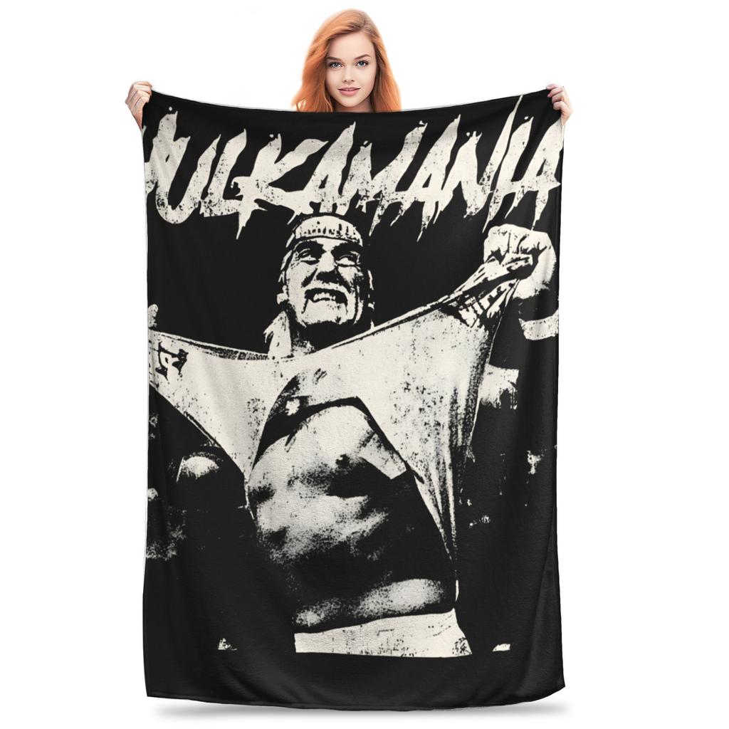 Hulk Hogan Rest Easy Brother 1953-2025 Blankets Quality Warm Soft  Throw Blanket Winter Students Couch Chair Pattern Bedspread