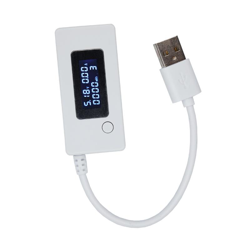 Миниатюрный креативный USB-тестер для телефонов с ЖК-экраном, портативный вольтметр-амперметр, детектор зарядных устройств для мобильных телефонов.