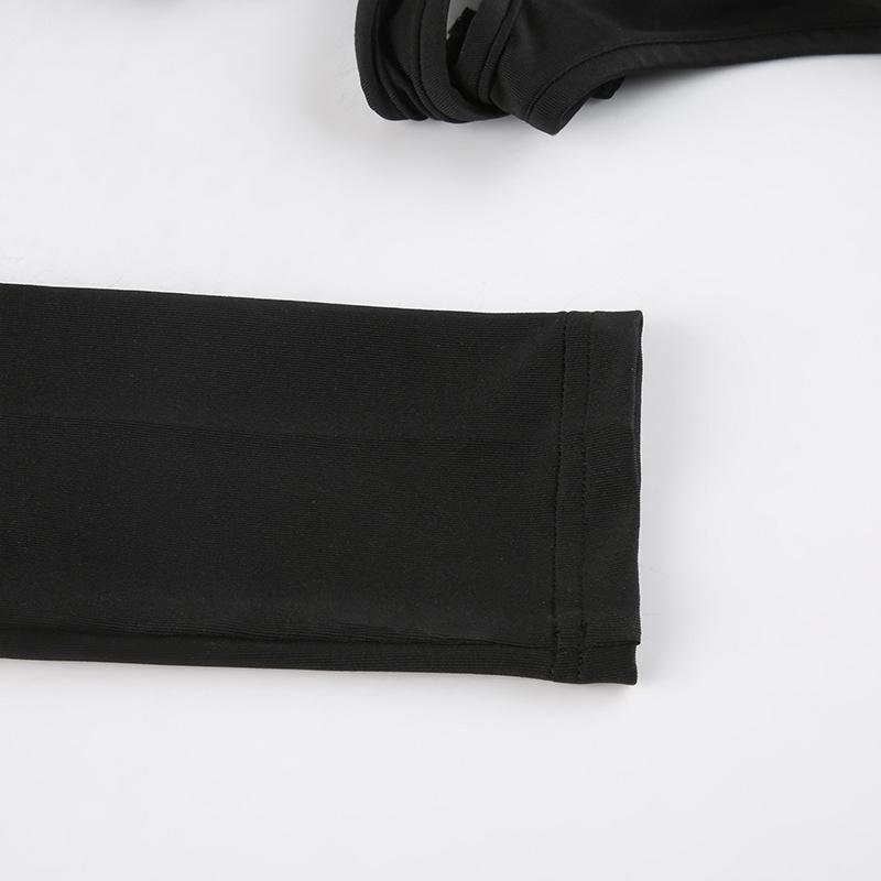 AltGoth уличная одежда сексуальный комбинезон женский темно-готический киберпанк выдалбливают лоскутное боди с длинными рукавами Harajuku эмо Alt комбинезон