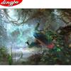 DIY алмазная живопись животное вышивка крестиком мозаика Алмазная вышивка рукоделие полный круглый горный хрусталь домашний декор