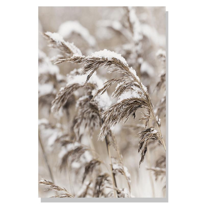 Flower Lake Snow Owl Deer Forest Landscape Winter Wall Art Canvas Painting Nordic Posters And Prints Wall Pictures Home Decor