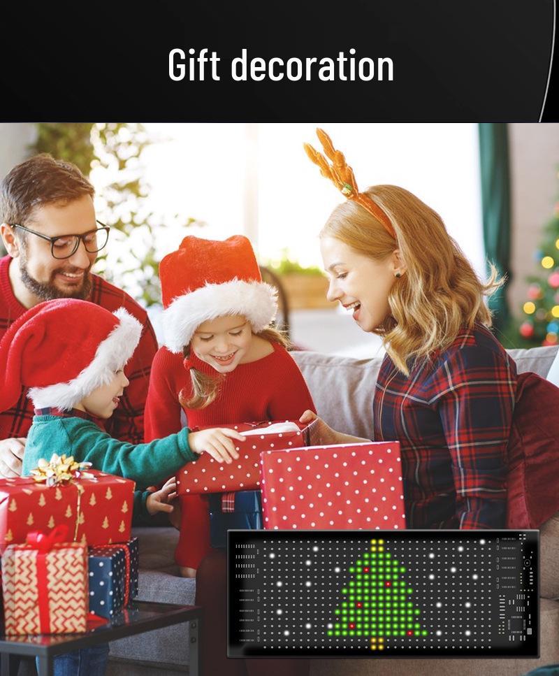 Светодиодная кепка с Bluetooth-дисплеем: Гибкий полноцветный бегущий экран 16x32 с функцией субтитров