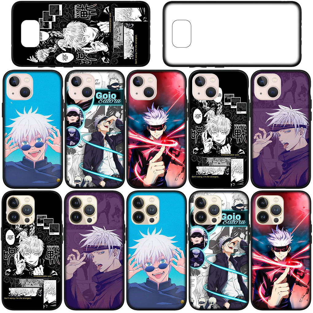 Чехол для iPhone 16 15 Xiaomi Redmi Note 14 13 12 11 Pro Max X 8 16e Samsung Galaxy S25 S24 S23 Moto OPPO Huawei Jujutsu Kaisen Gojo Satoru Чехол для телефона