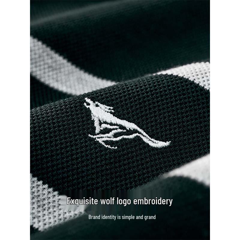 SEPTWOLVES Antibacterial Breathable Long Sleeve Polo Shirt