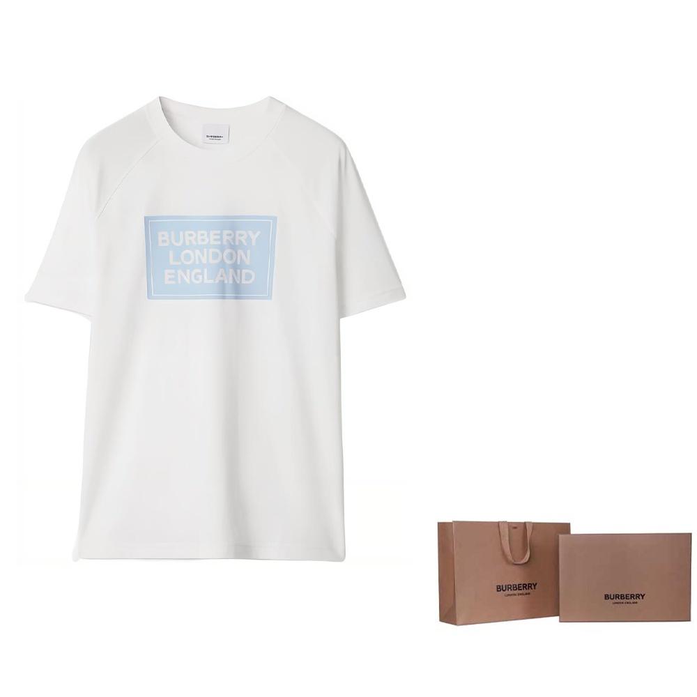 Burberry SS24 Raglan Sleeve T Shirt Women's White 80843491