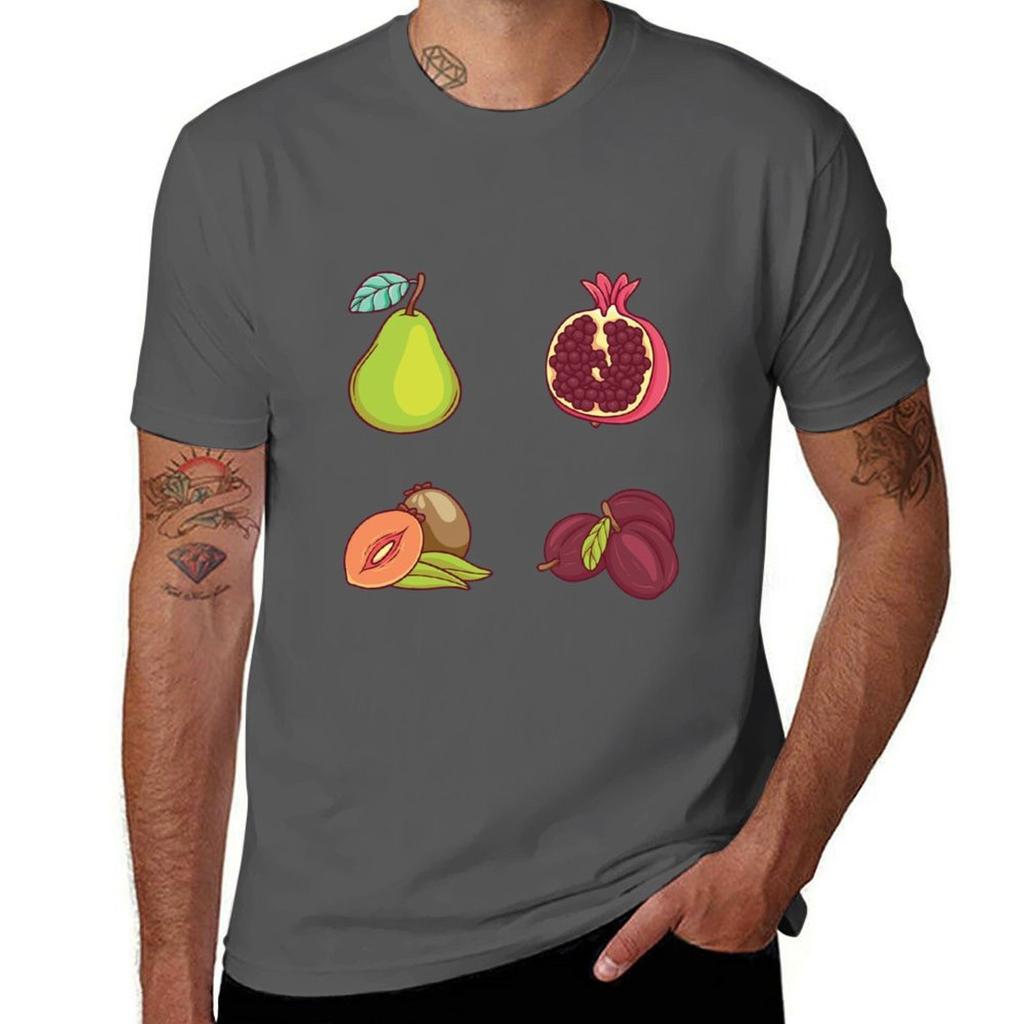 MIX FRUIT STICKER PACK TShirt Casual Loose Daily Wear TShirt