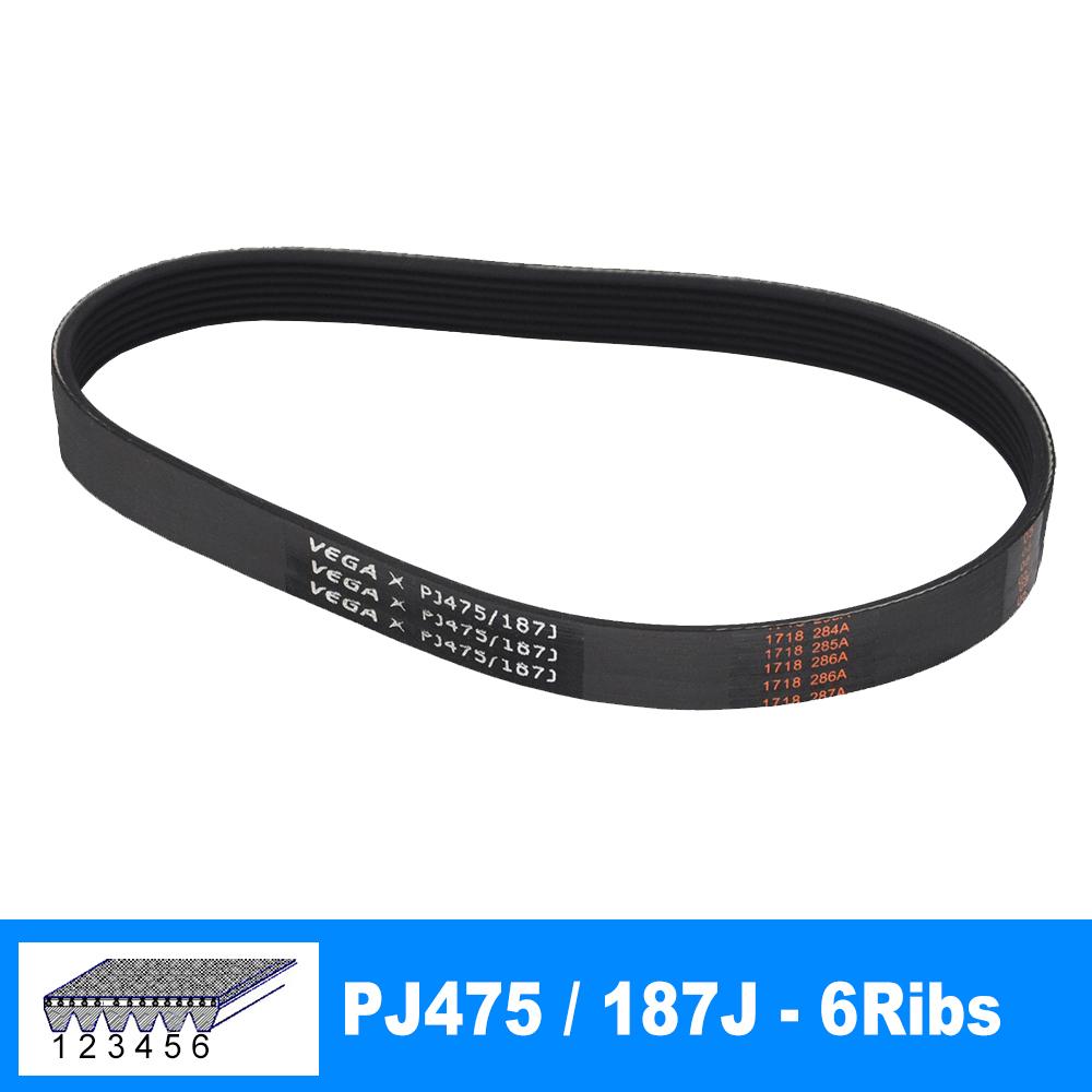 VEGA V-Belt PJ475 187J 3/4/5/6/7 Ribs For DIY Model Motor Belt Parts