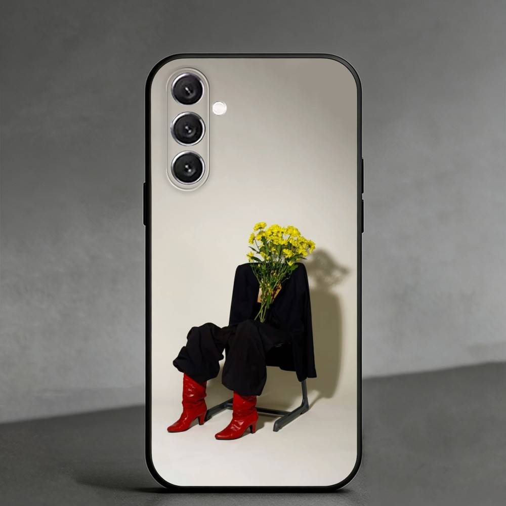 Креативная портретная арт Чехол для телефона Samsung Galaxy A91,80,73,72 ,71,53,52,32 ,31,22,21s,20, Мягкий черный чехол