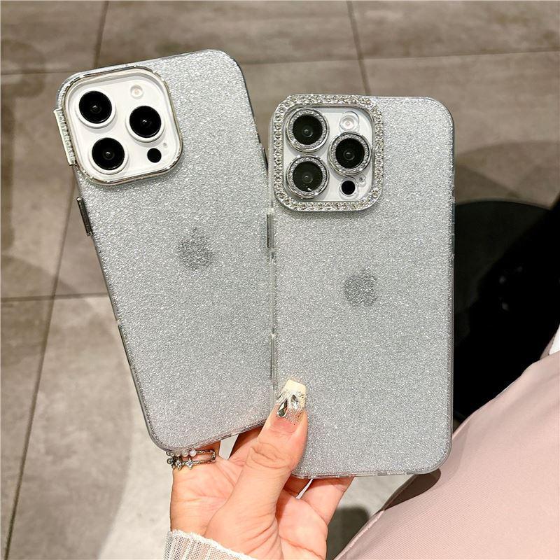 Роскошный чехол для iPhone 15 Pro с блестящим объективом – Высококачественная защитная крышка для Apple 16/14/13 Pro.