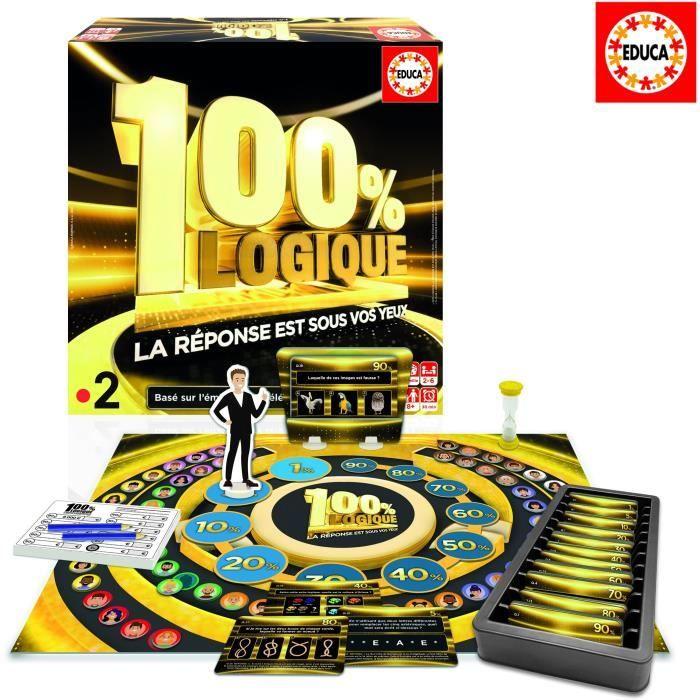 100% Logic The Answer Is Before Your Eyes, Board Game, Adapted from the TV Show, from 8 Years Old, Educa