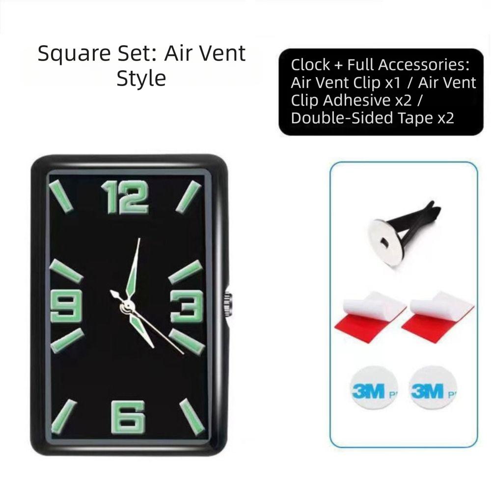 Светящаяся стрелка Часы для автомобиля Легкий дизайн Кварцевые аналоговые часы Автомобильные кварцевые часы Интерьер автомобиля