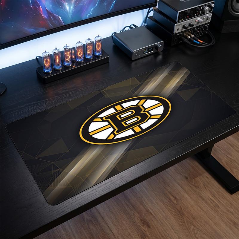 Коврик для мыши с узором Boston Bruins Анти?Нескользящий резиновый коврик для стола для игр, работы, украшение рабочего стола