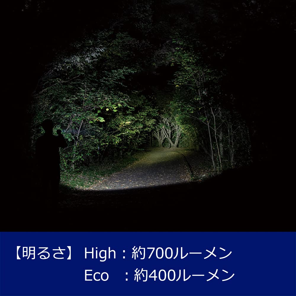 GENTOS LED Flashlight 700 lighting for 3 Uses 3 AA batteries Stella [Brightness lumens/Practical hours/Dust resistant/Water resistant/1m waterproof]