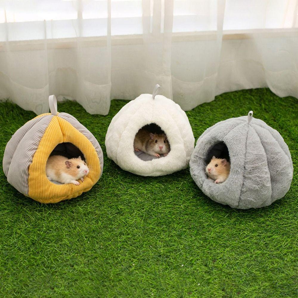 Теплое гнездо для сна кролика, утолщенный гамак для хомяка, подвесные кровати для питомцев, домик-кровать для мыши, гостиная