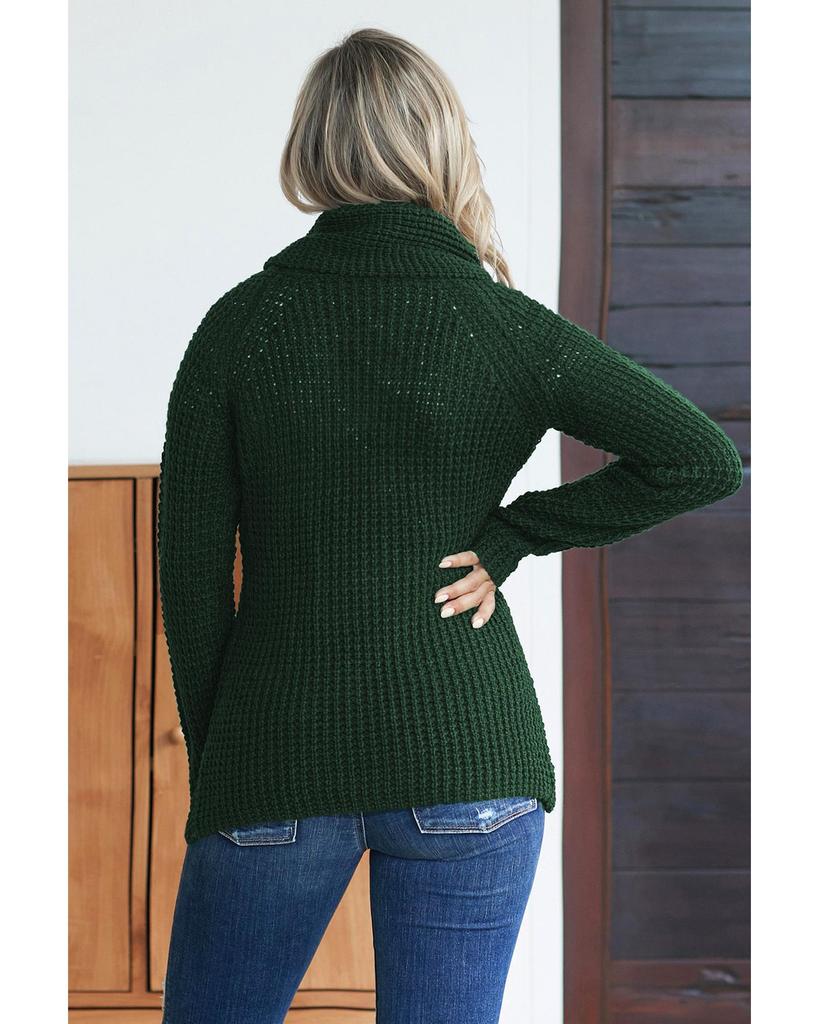 Azura Exchange Водолазка с запахом и пуговицами