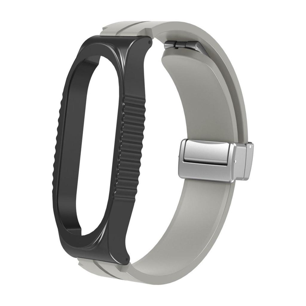 Складной магнитный силиконовый ремешок для Xiaomi Mi Band 3-8