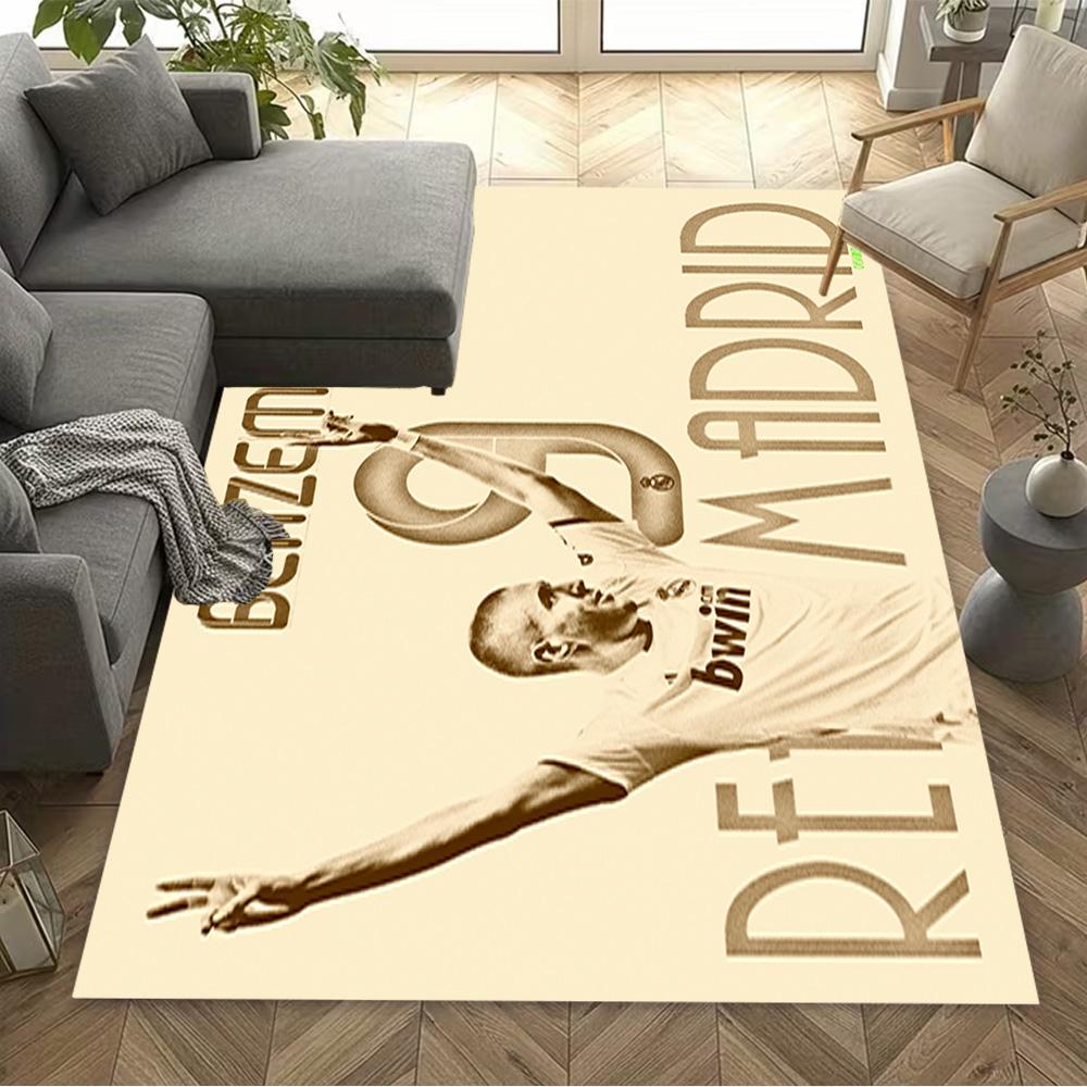 Benzema's Madrid Legacy Floor Rug Office Rug Suitable for Entryway Decorate room Outdoor Dining Room Anti-slip Rug Office home decor