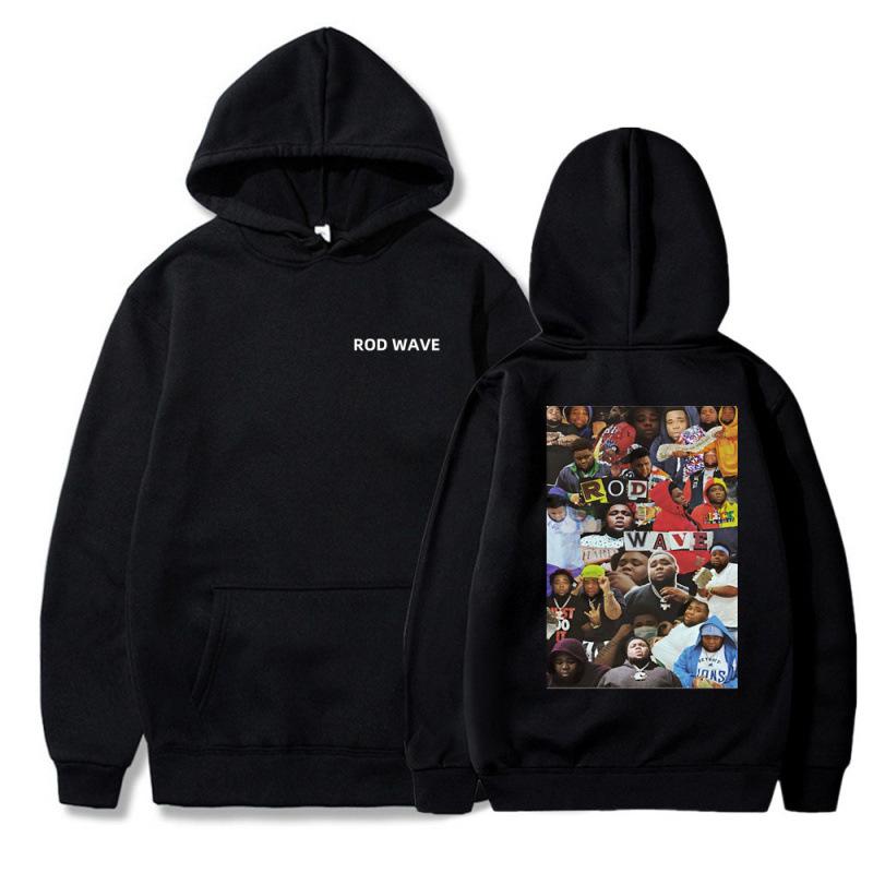 Rod Wave Rod Wave Pullover 90S Hoodie Singer Gra
