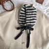 Retro gray knitted earmuffs for women's new winter warm earmuffs, wool ears, warm and cold-proof earmuffs