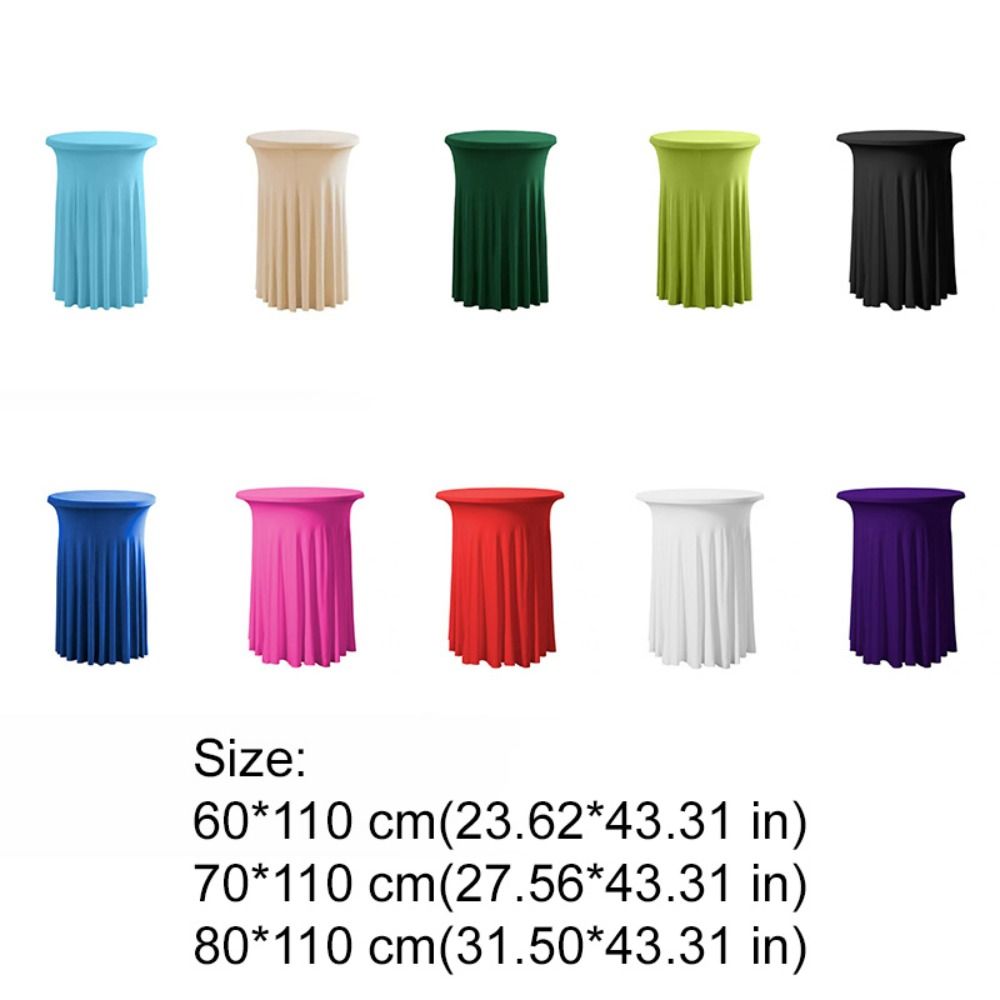 Solid Color Conference Table Skirt Elastic Bar Table Cover Practical Bar Counter Cover Hotel