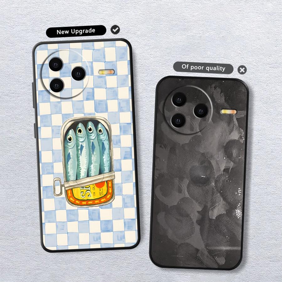 Чехол для телефона Funda для Xiaomi Redmi A1 A2 Plus 13C A4 A5 12C K40 K80 Pro 14C A3 9 10 Мультяшная Креативная Рыба