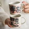 Появление: Кружка в национальном стиле, керамическая кружка, личная кофейная чашка, стакан для воды