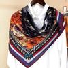 Silk Early Spring Mulberry Silk Silk Scarf Versatile Foreign Silk Scarf Temperament Large Square Scarf Women