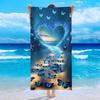 Colorful Blue Monarch Butterfly Print Beach Towel Fashion Art Beach Blanket Soft Quick Dry Sand Free Swim Towel for Beach Use