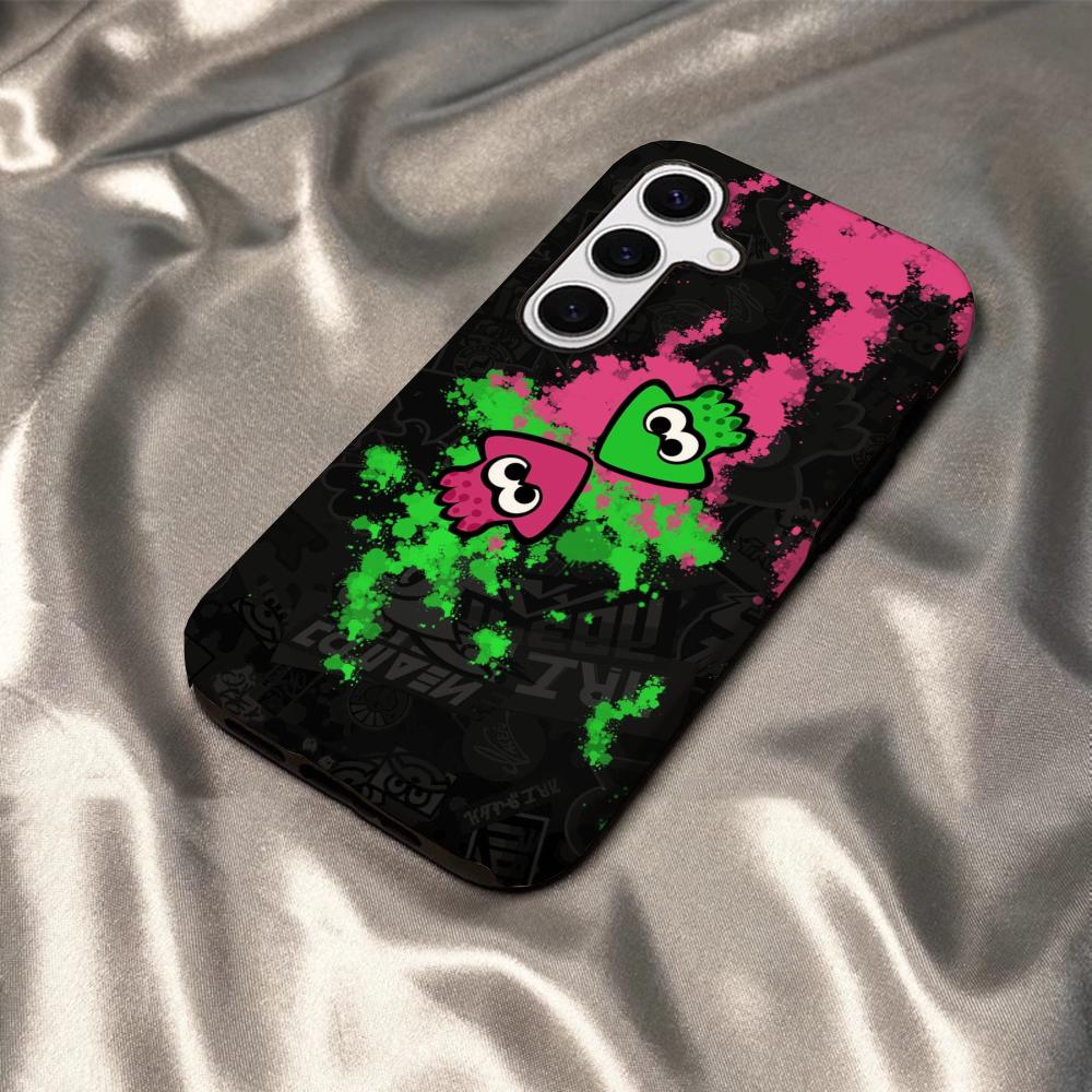 Game Splatoon 3 Phone Case For Samsung S25 S24 S23 S22 S21 Plus Ultra A56 A36 A26 A16 Glossy HD Hard PC Cover