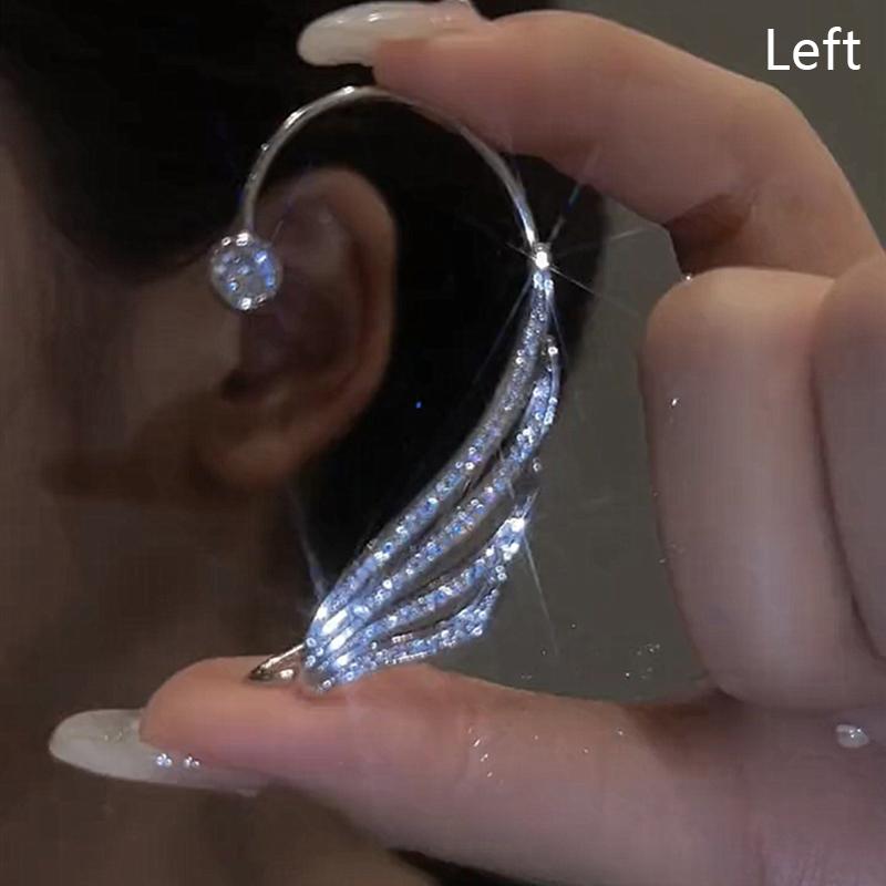 Advanced Sense Personalized Wings Ear Bone Clips Without Ear Holes Earrings For Women Girls Simple Ear Hangers Jewelry